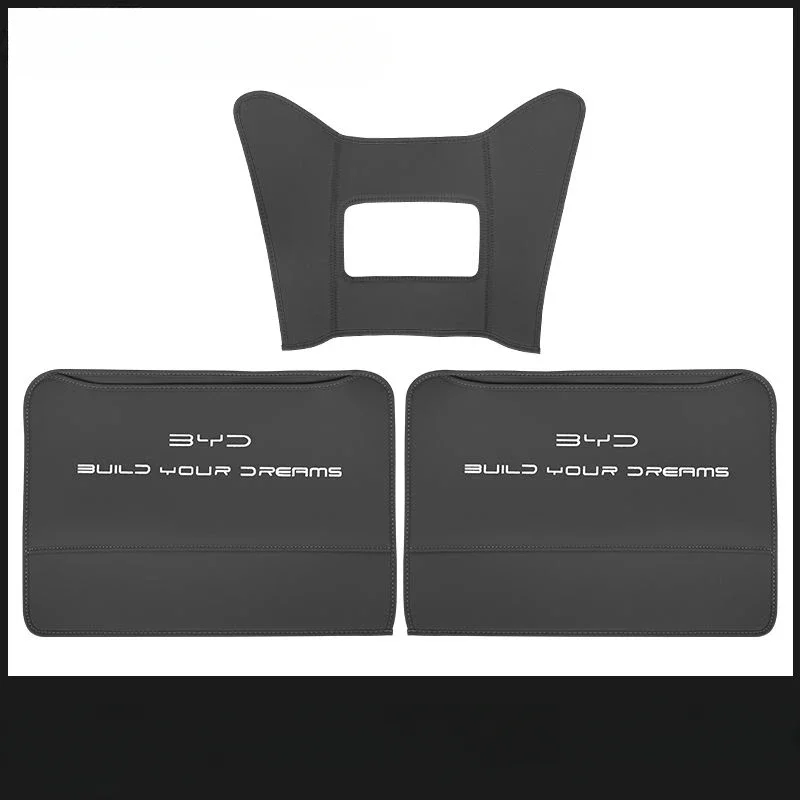 Car Seat Protector for BYD Seal DMI EV PU Leather Anti Kick Mat Pad Anti-kick Protector Mats Seat Back Protector Accessories