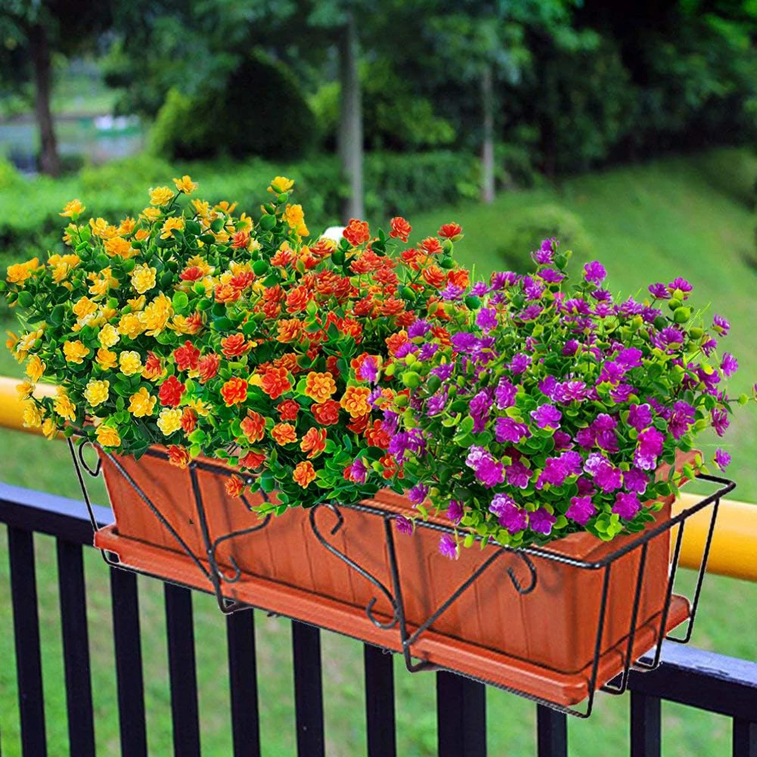 Künstliche Kunststoffblumen, gefälschte Eukalyptuspflanze, Hochzeitsbogen, Kranz, Zuhause, dekorativer Blumentopf, Festival, Sammelalbum, DIY-Dekoration – Detail 5