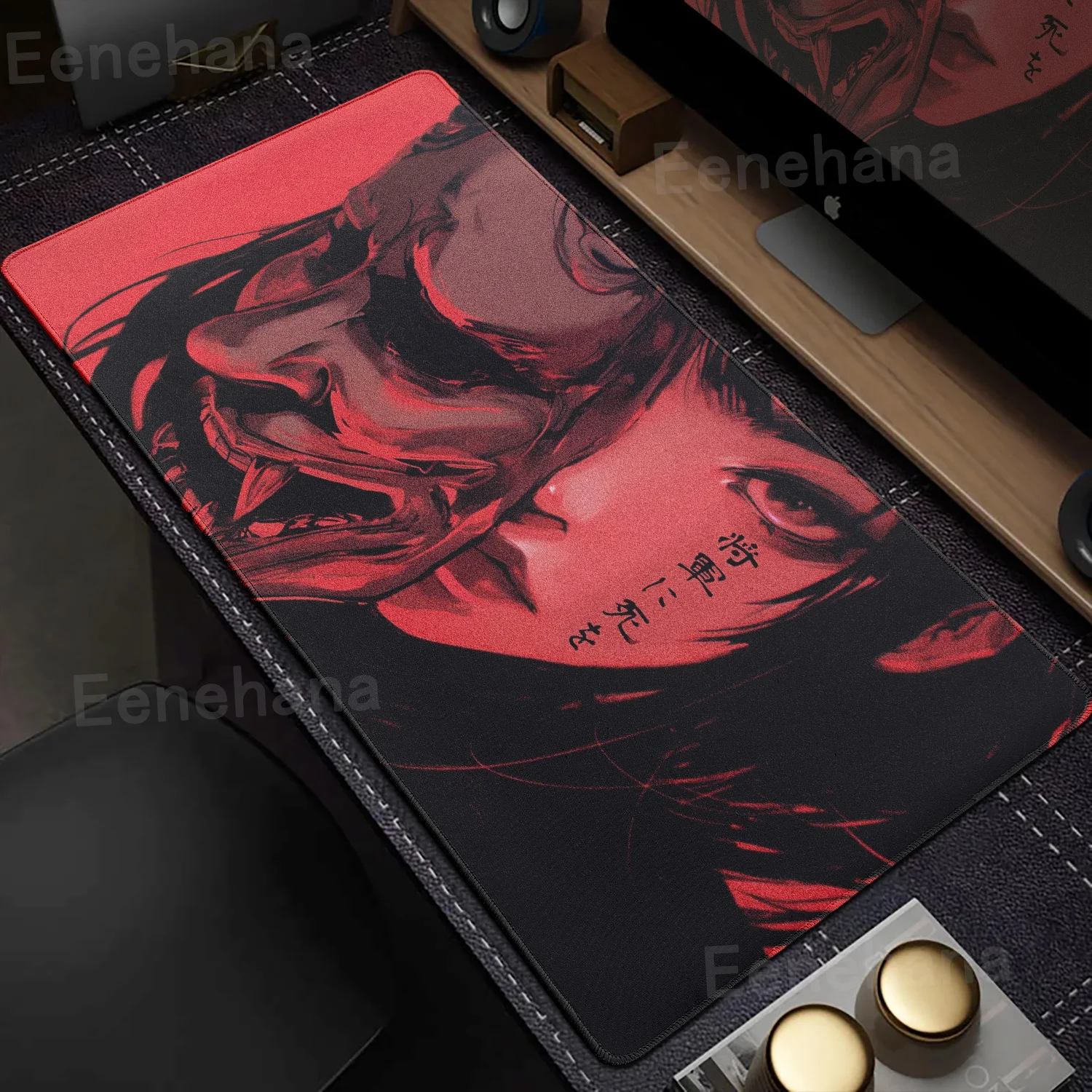 90x40CM Speed Mouse Pad Girl Mask Rubber Mouse Mat Game Professional E-Sports Mousepad High Elastic Non-slip Bottom Desk Mats