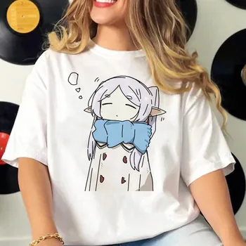 Frieren Tee women Y2K harajuku t-shirts female funny comic clothing 1