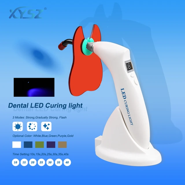 Wireless Dental LED Light Curing 1500mw/c㎡ Dental Led Cure Lamp Blue Lights Intensity Wide Spectrum Cure Lamp Dentist Equipment