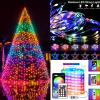 Smart USB Bluetooth App Control LED String Light Waterproof Outdoor Fairy Lights For Party Christmas Tree Lights Wedding Decor