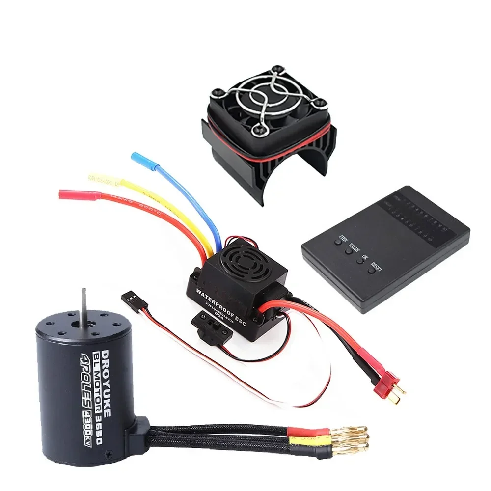 3650 4300KV Brushless Motor ESC Scheda Di Programmazione Combo Set Impermeabile 60a Per 1 10 Rc Car 94959951