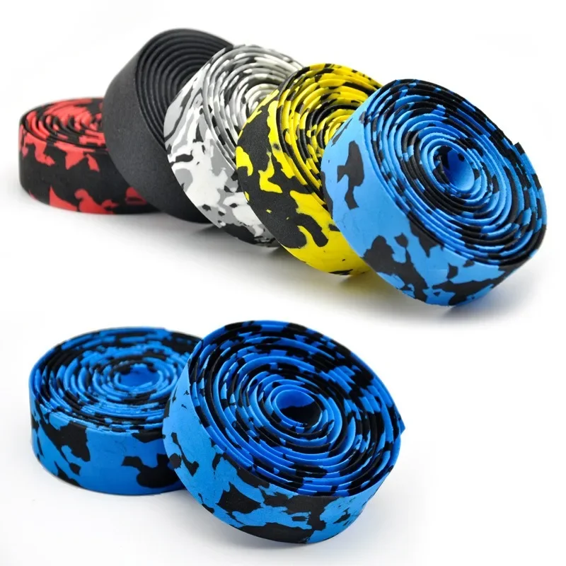 2pcs/set Camouflage Sponge Shock-absorbing Breathable Anti-slip Road Bike Bicycle Handlebar Tape Bike Straps Bicycle Accessories bike handlebar tape bicycle handlebar strap