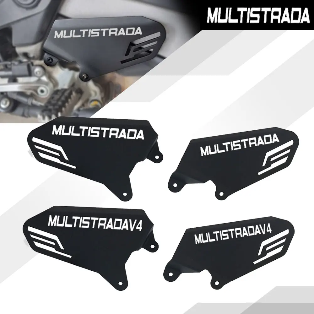 

MULTISTRADA V4 Motorcycle Accessories CNC Heel Guard Rearset Plate Guard Cover FOR DUCATI MULTISTRADA V4 Pikes Peak 2022 2023
