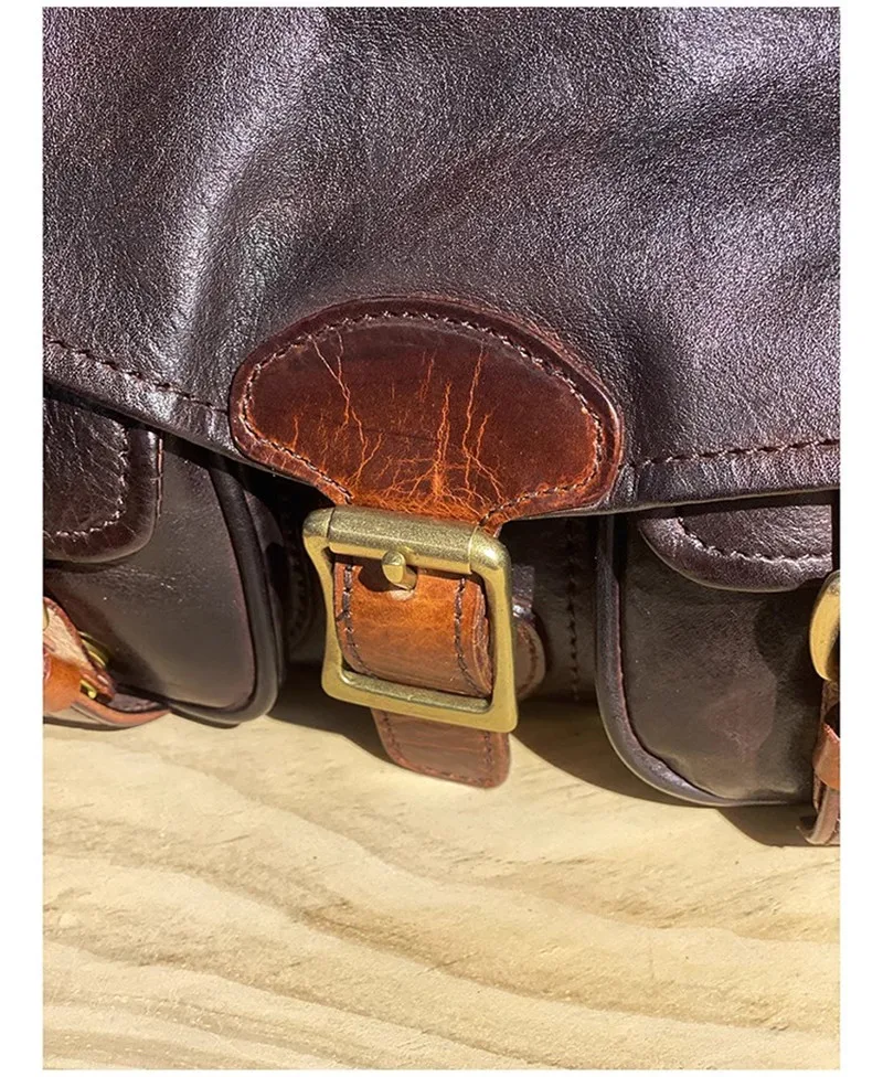 Pndme Vintage Designer Luxus Echt leder Herren Multi-Pocket Umhängetasche Outdoor täglich echte Rindsleder Damen Umhängetasche – Detail 31