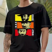 Mode hommes vêtements le bon le mauvais et laid impression t-shirt pour homme Il Buono Brutto Cattivo hauts été banlieue t-shirts occasionnels 5