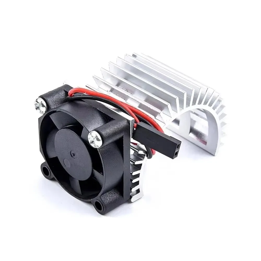Dissipateur thermique moteur RC 380/540 avec ventilateur 5V - Bleu, Rouge