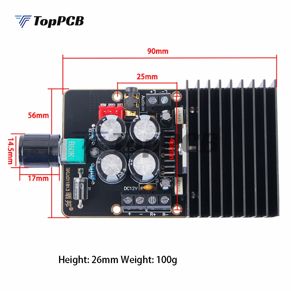 TDA7377 Digital Audio Amplifier Board 40W+40W Dual Channel Stereo Amplifiers For