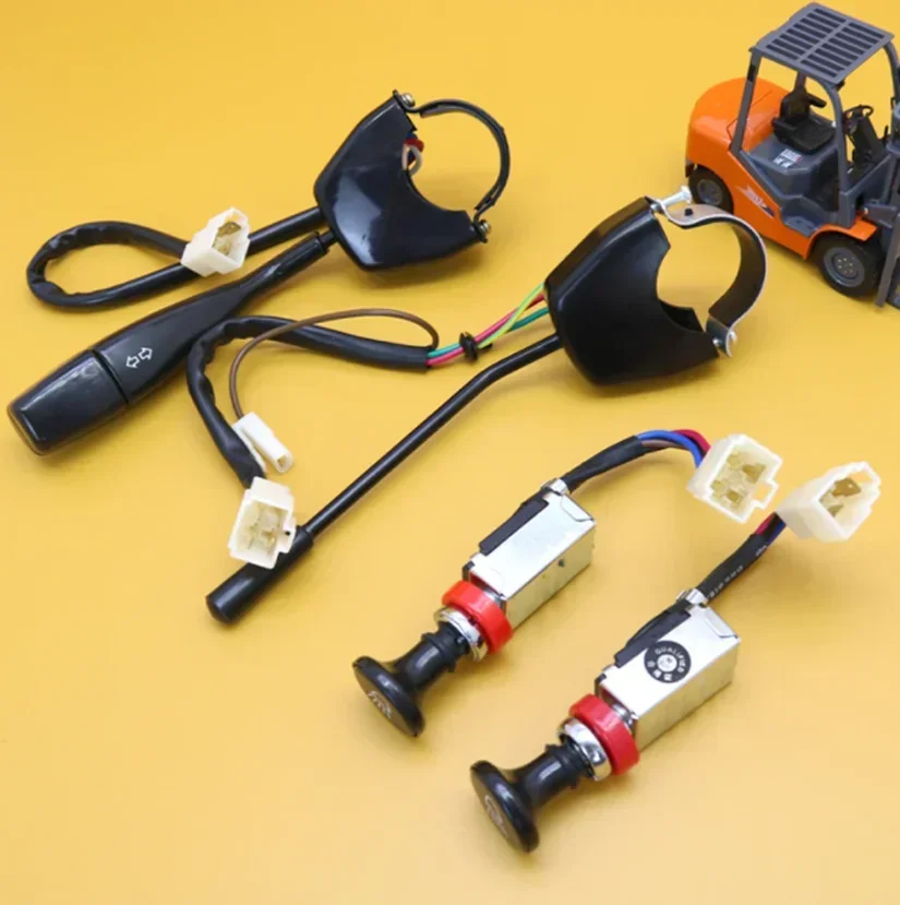 

Forklift Headlight Turn Signal Switch JK211Y/JK802A Is Suitable for Helihang Fork Light Double Gear Switch Assembly 1PC