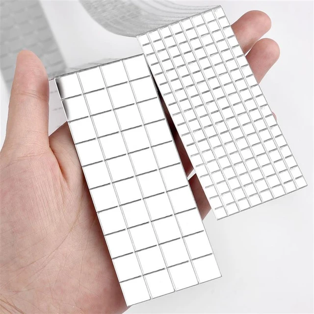 Disco Mirror Tiles Mini Square Mirrors Mosaic Tiles Self Adhesive Real  Glass Craft Home Decoration Making for Decorative Decal - AliExpress