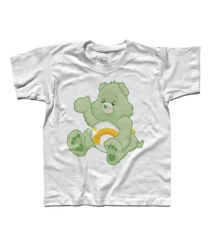 Maglietta Bambino Magicorsa Wish Bear Stars Stella Cadente Teddy Heart Care Maniche Lunghe O Corte