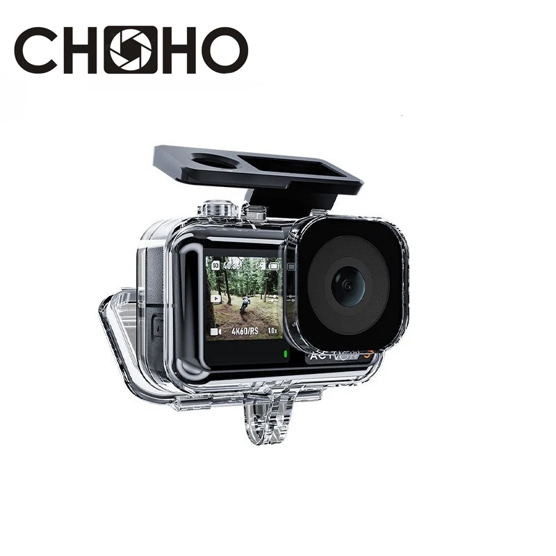 Caixa Impermeável de Mergulho para Dji Osmo Action Habitação Monte Shell Filtro de Água Vermelho Rosa Acessórios Dji Action3 45m