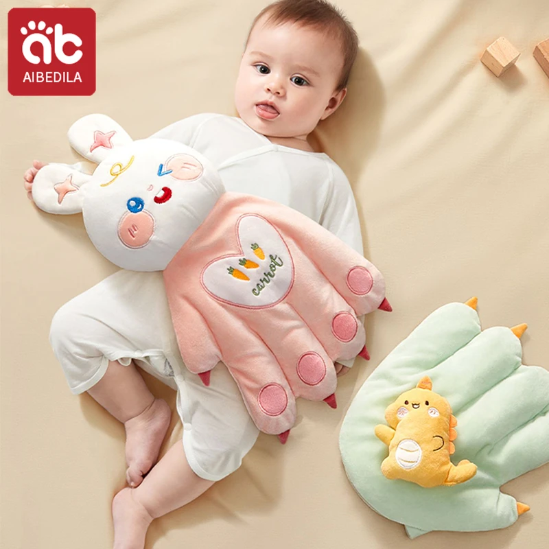 AIBEDILA Baby Soothes Palm Pillows Sleep Peacefully Kids Anti Startle Jumping Pillow Newborn Calming Sleepers Infant Pacify Toy 3