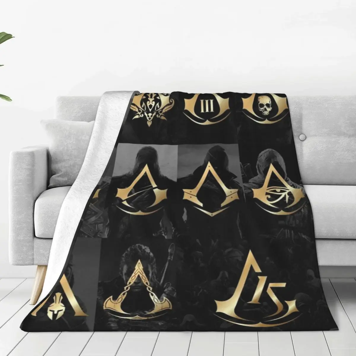 Game Lover Assassins Creed Mirage Coperta Flanella Autunno/Inverno Coperta Portatile Ultra-Morbida Per Copriletto Camera Da Letto Di Casa