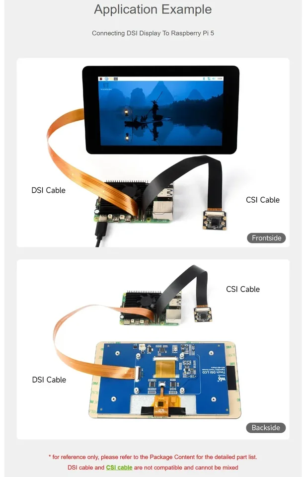 OSOYOO Câble Plat Flexible CSI 15 Broches 1 Mm Pas FFC FPC 20,3 Cm 30,5