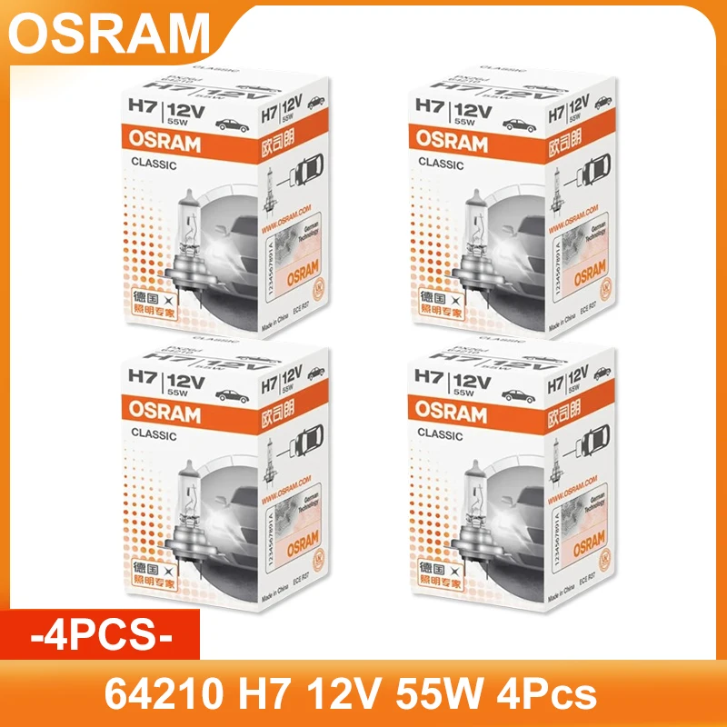 2x Autolampe H7 Classic 64210 Osram Lampe 12V 55W Glühlampe Birne 64210CLC Set - Foto 4
