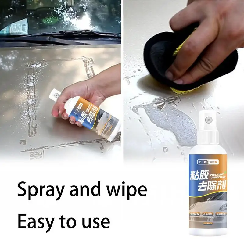 

100ml Car Mirror Label Cleaner Glass Stickers Solvent Cars Adhesive Remover Spray For Bathroom Kitchen Cleaning Tools Household