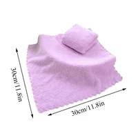6 Colors Handkerchief Towels High Quality Coral Velvet Small Towel Solid Color Soft Thick 30*30cm For Adults Kids Hand Towels 6