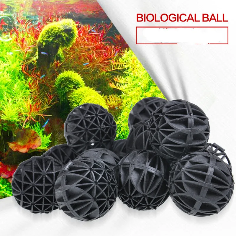 Useful 10/20Pcs Home Aquarium Pond Bio Balls Clear Water Biological Balls 16mm Fish Tank Filter Media Marine Sum Water Treatment