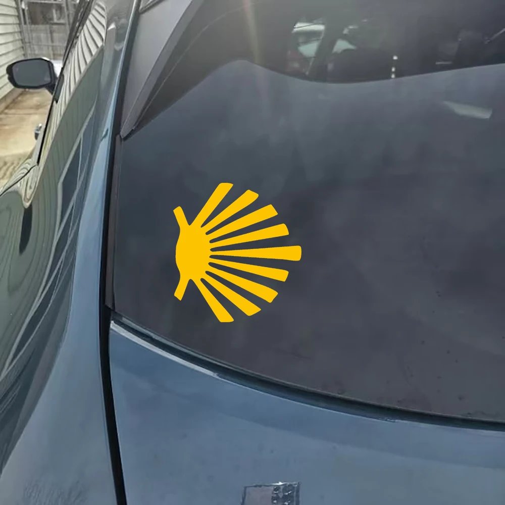 Camino de Santiago 자동차 비닐 스티커의 상징 Windows 범퍼 장식 광택 필름 데칼 튜닝 부품