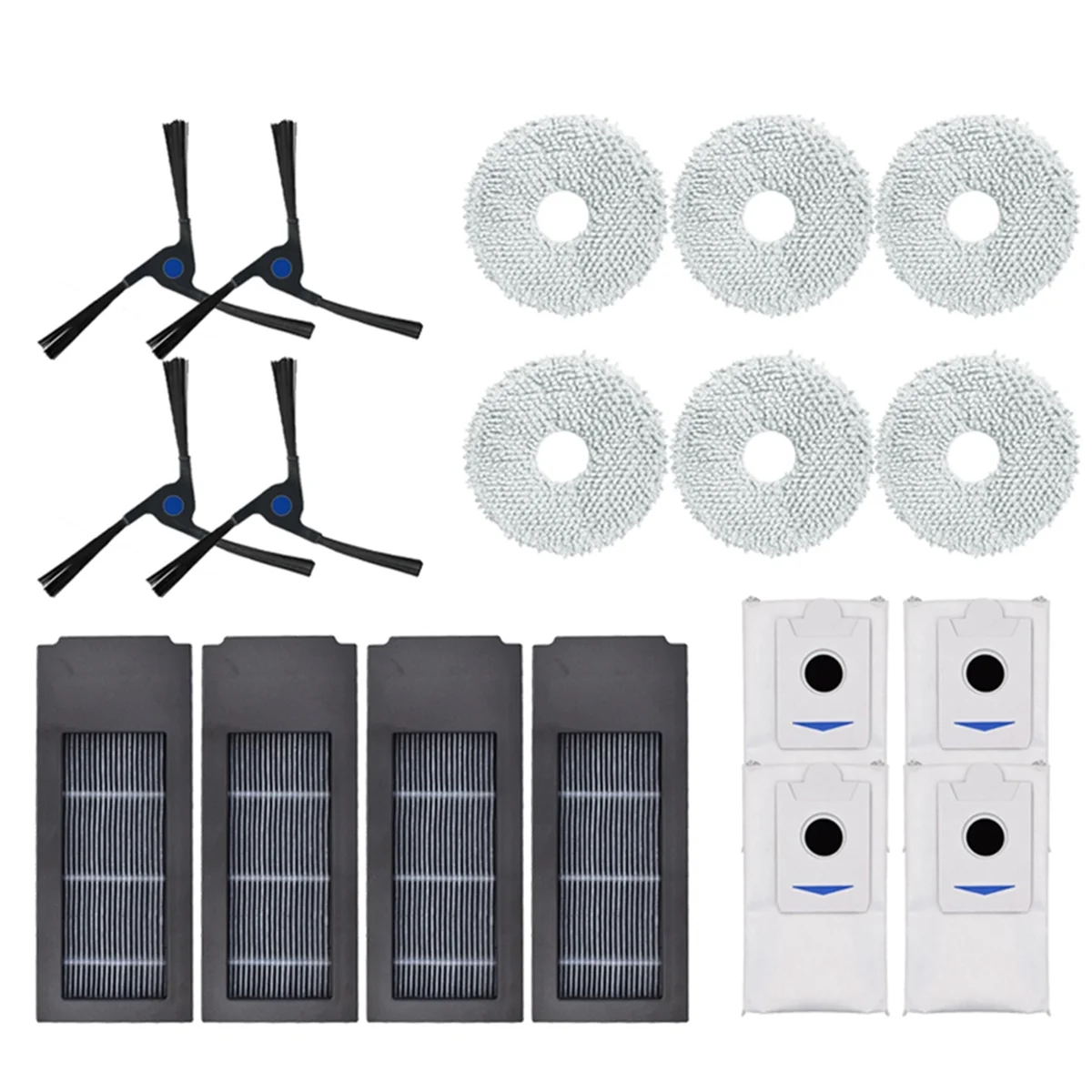 Sacchetto Antipolvere Filtro Hepa Per Ecovacs Deebot X2 / X2 Omni / X2 Pro / Dex86 Pezzi Di Ricambio Accessori