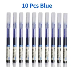 10 - Pack Premium Gel Ink Pens in Black, Blue, and Red - Smooth Writing Stationery (10Pcs Blue)