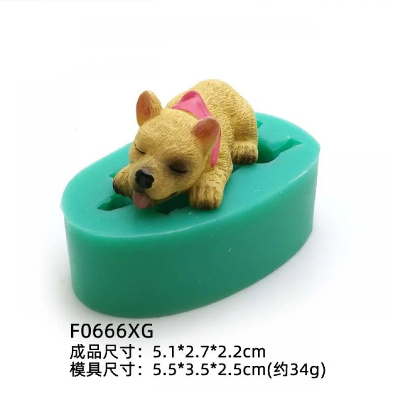 Corgi Silicone Dog Mold Plaster Pet Design Fondant Cake Mold Simulation 3d  Dog Concrete Mold Diy Resin Clay Mold - Baking Mold - AliExpress