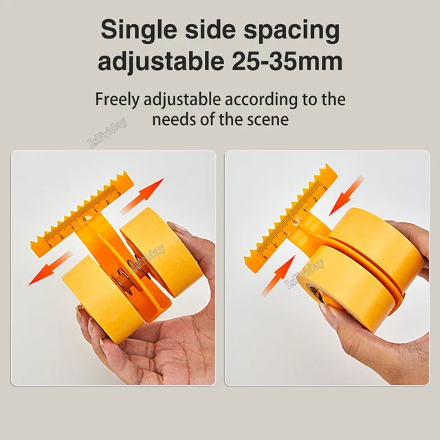 Masking Master Tape Dispenser Gap Pasting Drawing with 7Roll Tape  Adjustable Seam Taping Line Pulling Seam Aid Construction Tool - AliExpress