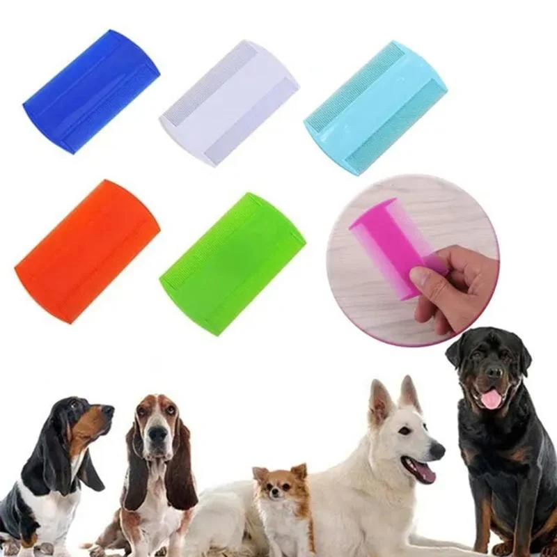 

Plastic Double Sided Nit Fine Tooth Head Lice Hair Combs for Pet Cat Dog Flea Dog Bath Cat Hair Cleaning Supplies