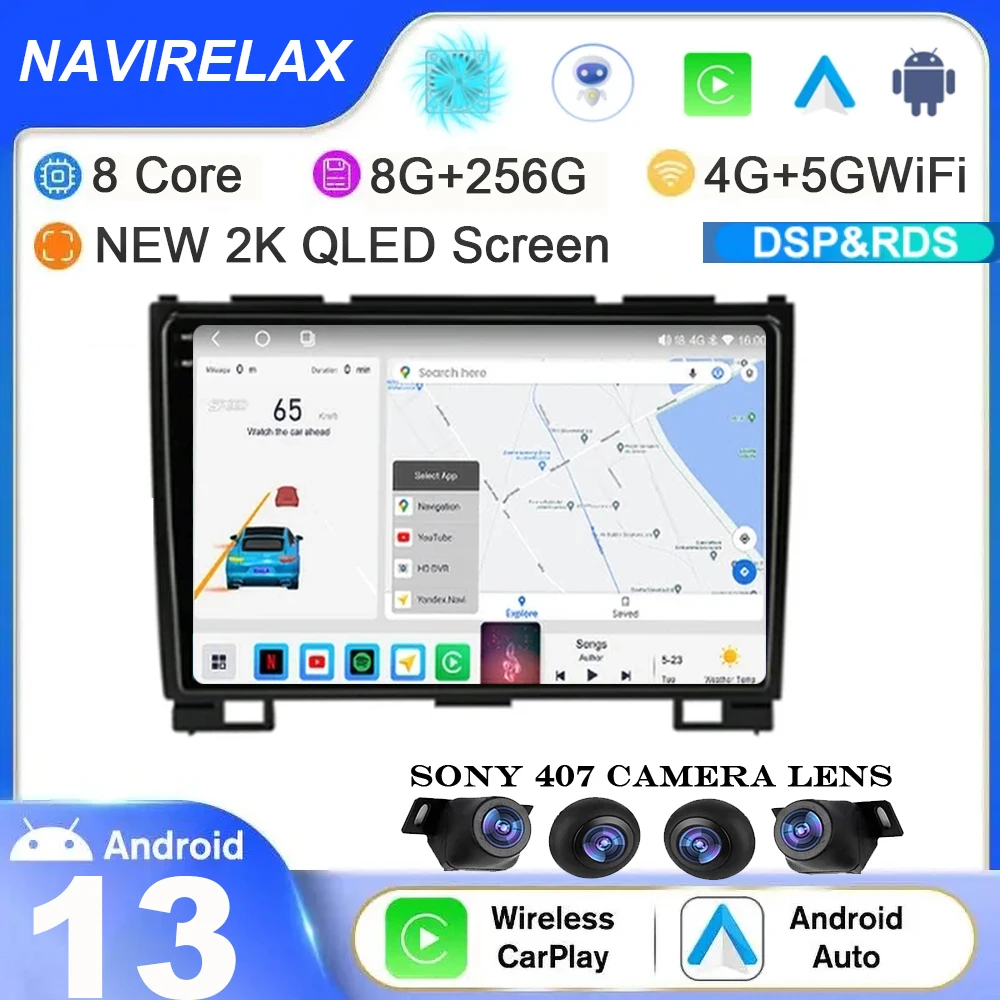 

Android 13 for Haval Hover Great Wall H3 H5 2011-2016 Car Radio Multimedia Video Player Carplay GPS Navigation Stereo System