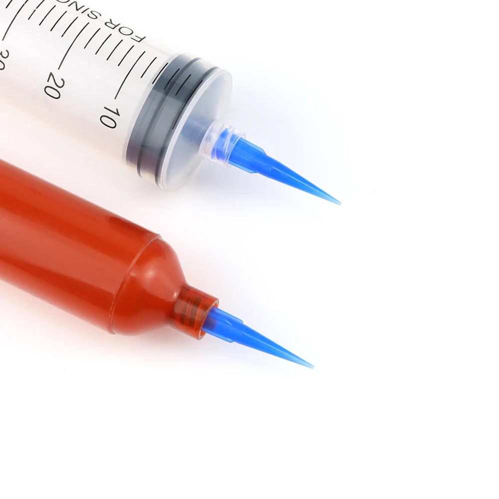 22G TT Plastic Tapered Pinhead Liquid Dispenser Needles Tip Blue plastic gle needle For Refilling Glue Fluid 100/300/500pcs