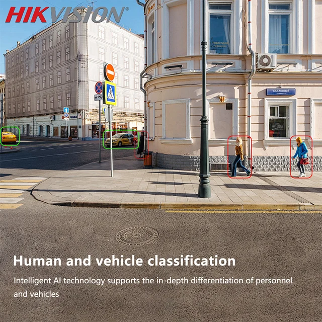 Hikvision DS-2CD2443G2-I 4MP AcuSense POE IP Camera Support  Face detection IR10M Motion Detection PIR Cube Surveillance Camera 5