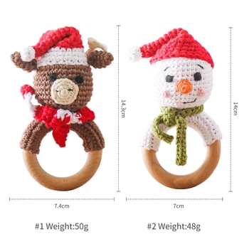 Christmas Baby Teether - Wooden Toys 6