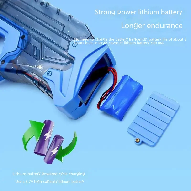 Water Guns New Electric Automatic Repeater Water Gun Toy Children's Water Cannon Large Toy High Pressure  Summer Toys Kid Gifts 6