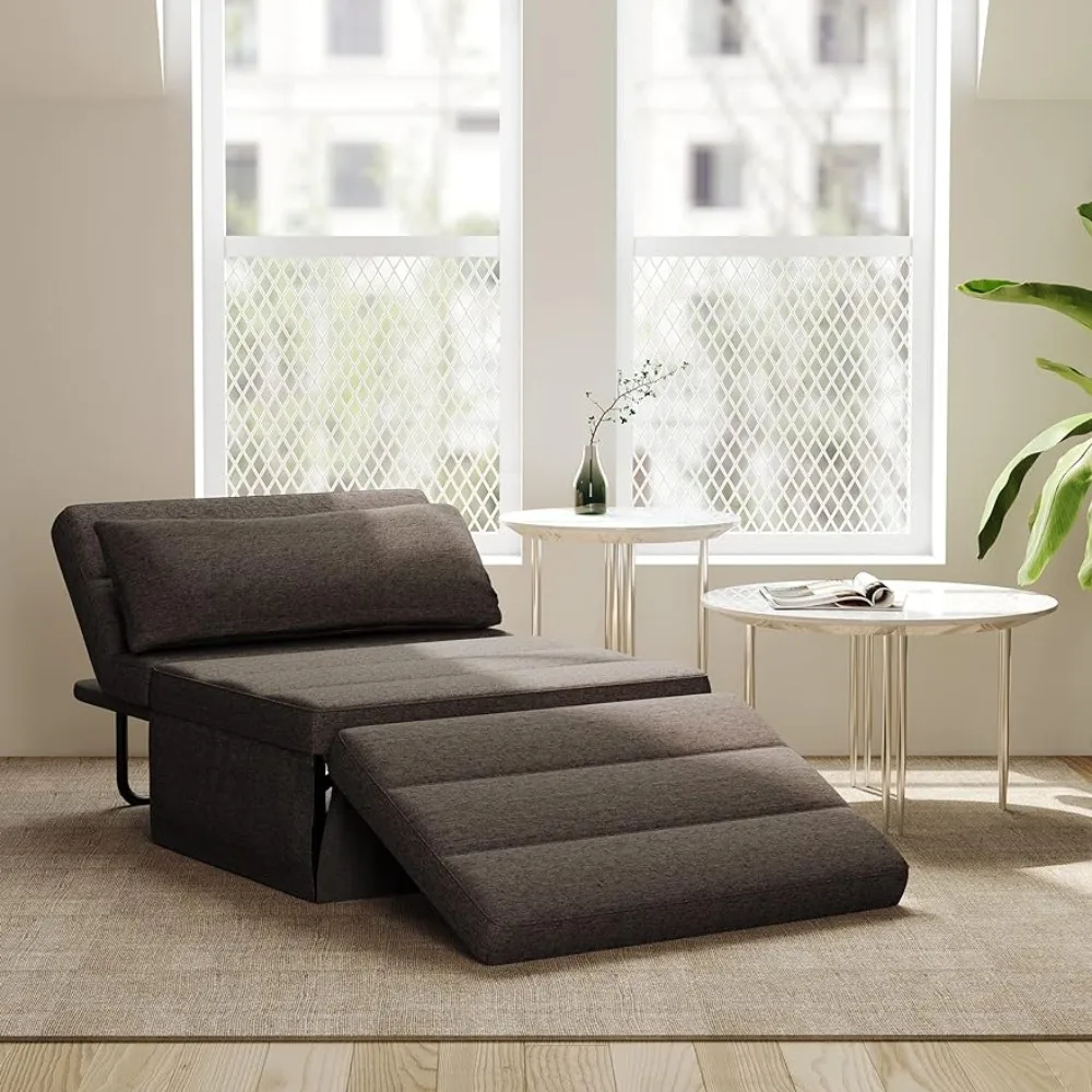

Elegant Linen Modern Couch Bed for Living Room Office Apartment Canape Sofa Light Brown Freight Free Salas Home Furniture Futon