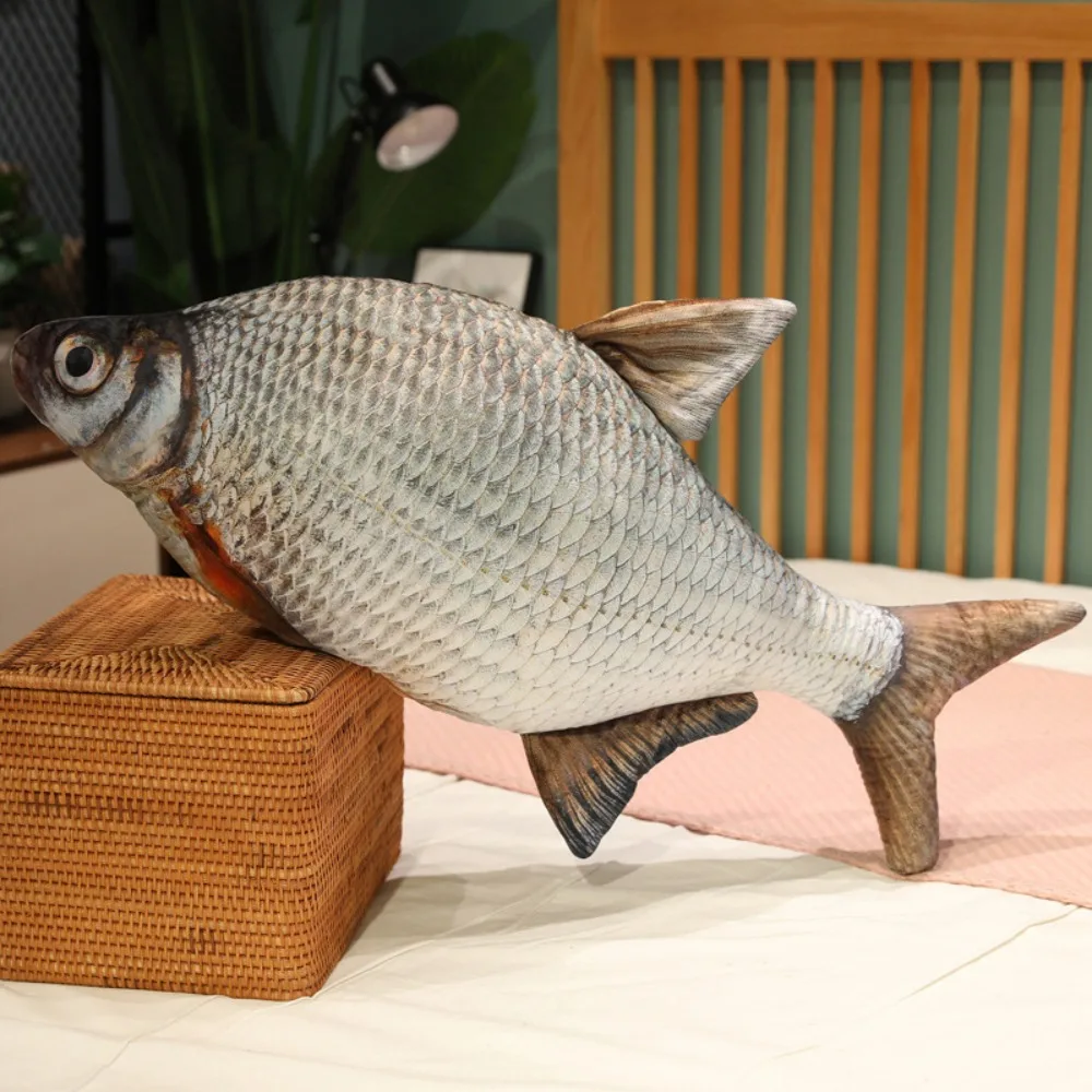 Gift 30/60cm Simulation Fish Sleep Cushion Plush Toys Stuffed Carp Plush Cat Fish Toy Kids 5