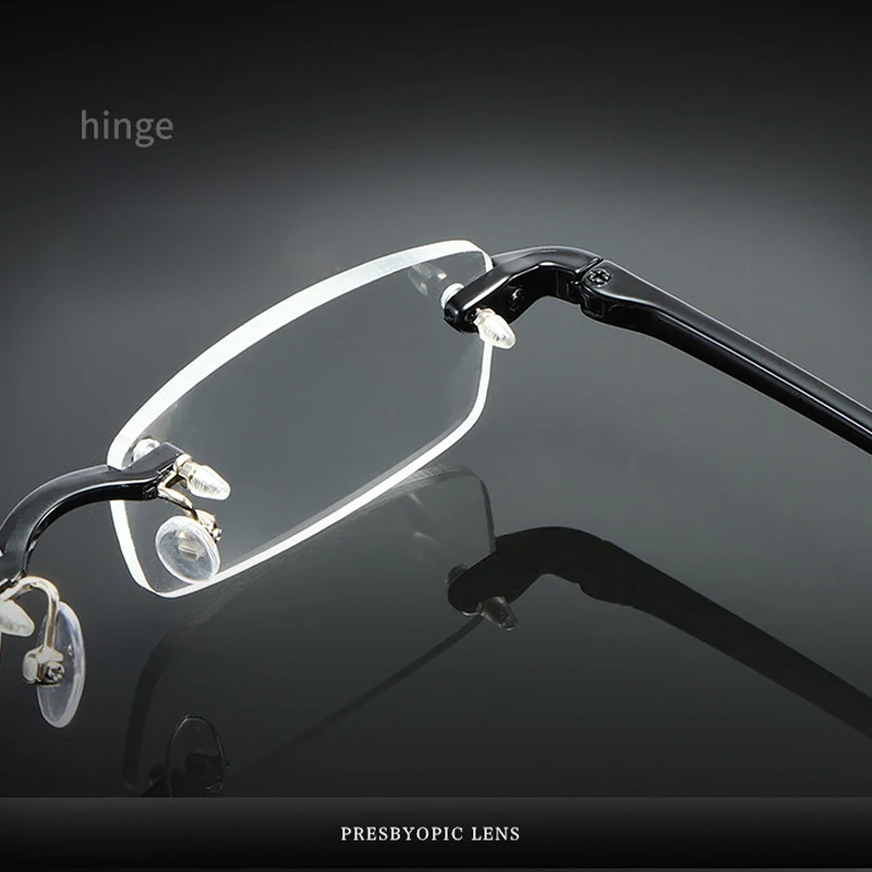 Elbru Ultralight TR90 Rimless Reading Glasses Men&Women Frameless Presbyopic Optical Eyeglasses Diopters+1.0+1.5+2.0+2.5+3 Gafas 3