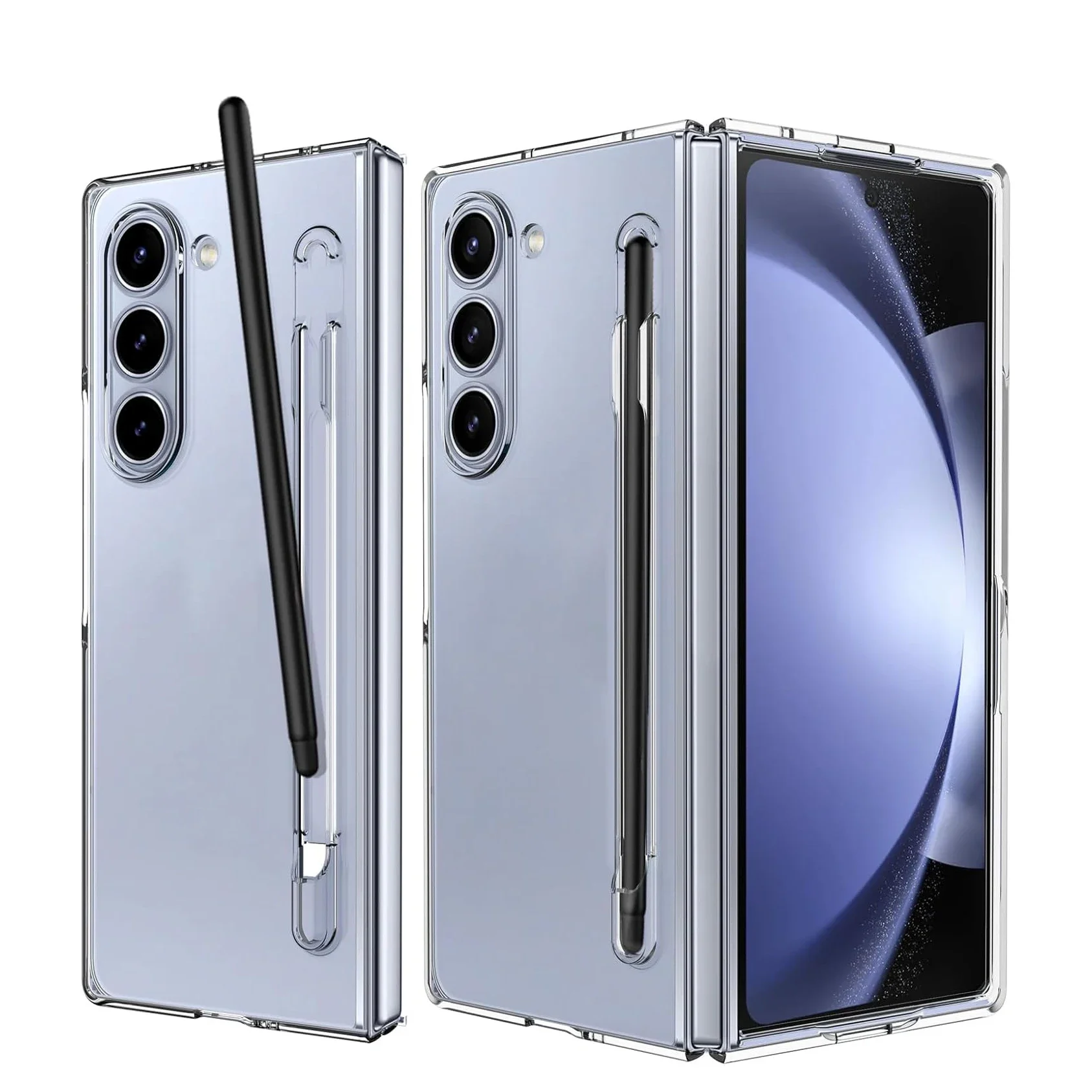 Premium Skin-Feel PC Case with S Pen Holder and Storage
