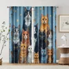 2pcs, Curtains&Drapes 2D print Whimsical Cat Machine Washable Polyester (without rod) Decorations Clearance Ldeal for Bedroom, 2