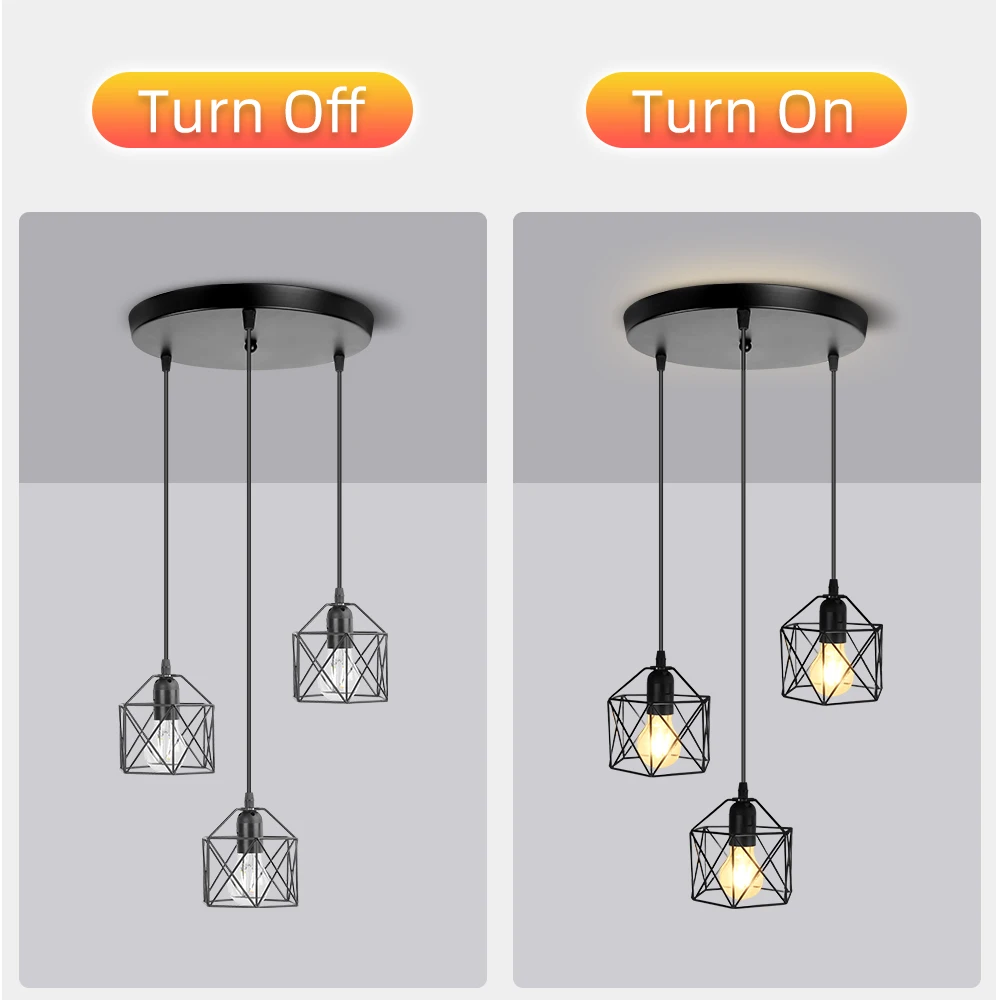LED Pendant Light 90~260V Home Decoration Hanging Lights Fixture Kitchen Dining Table Top Ceiling Lamp Interior Chandelier LED