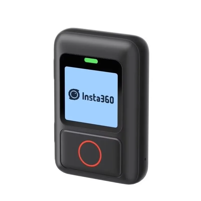 Télécommande intelligente GPS pour Insta360 X2 X3 X4 X5 Go3/Go3S Ace/Pro2 R/RS fixée sur un bracelet au poignet.