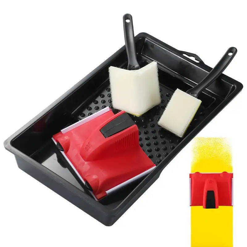 Paint Edger Tool 4pcs Small Corner Painting Tool Paint Cutting Edge Tool Paint Trimmer Edger With Trim And Touch-up Pad supply