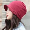 New Fashion Hat Women Solid Casual Plait India Hat Muslim Ruffle Cancer Chemo Hat Beanie Scarf Turban Head Wrap Cap 4