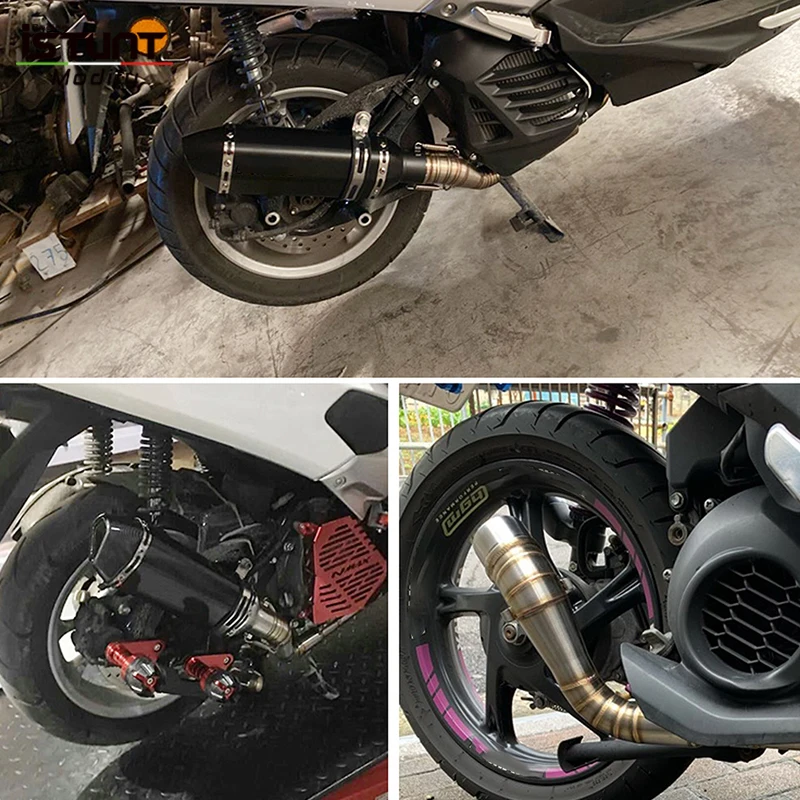For YAMAHA NMAX125 NMAX155 NMAX 125 155 2014-2017 Full System Motorcycle Exhaust Escape Moto Modify Front Pipe Carbon Muffler - Image 5