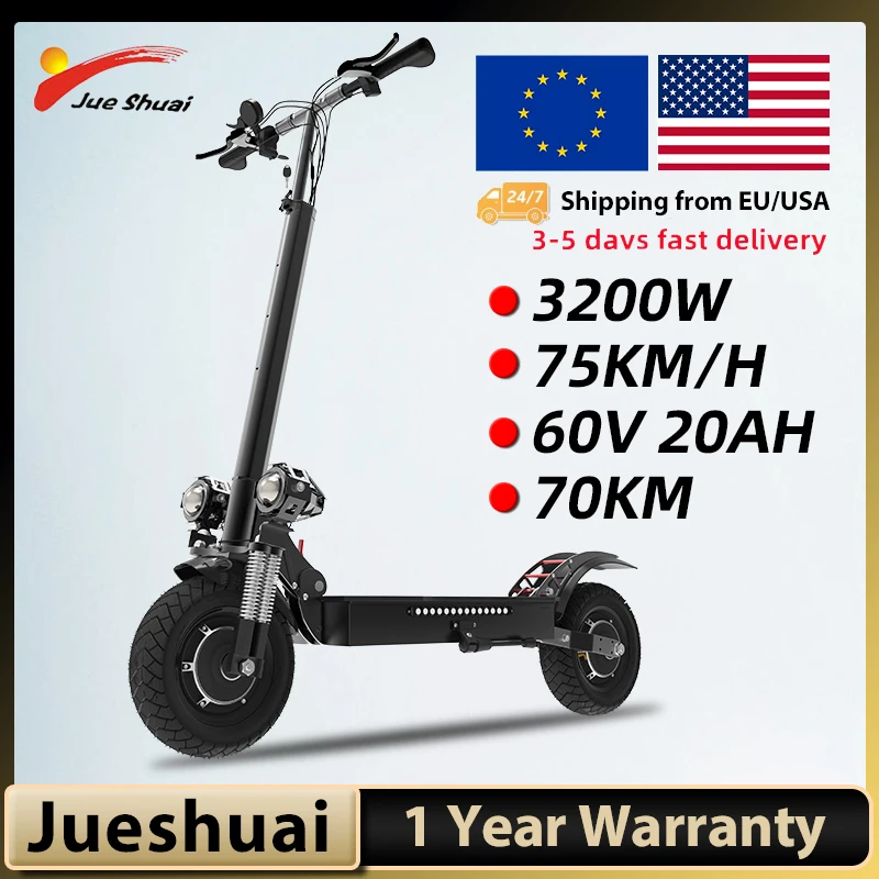 Upgraded X700 Electric Scooter 75KM/H 3200W 60V Powerful Dual Motor E Scooter 10" Off Road Tire Folding Trottinettes &eacute;lectriques electric scooter