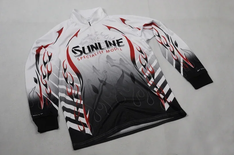 S-5XL Summer SUNLINE Fishing Clothing Long Sleeve Fishing Shirt Sun Protection Anti-mosquito Anti-uv Breathable Outdoor Sports