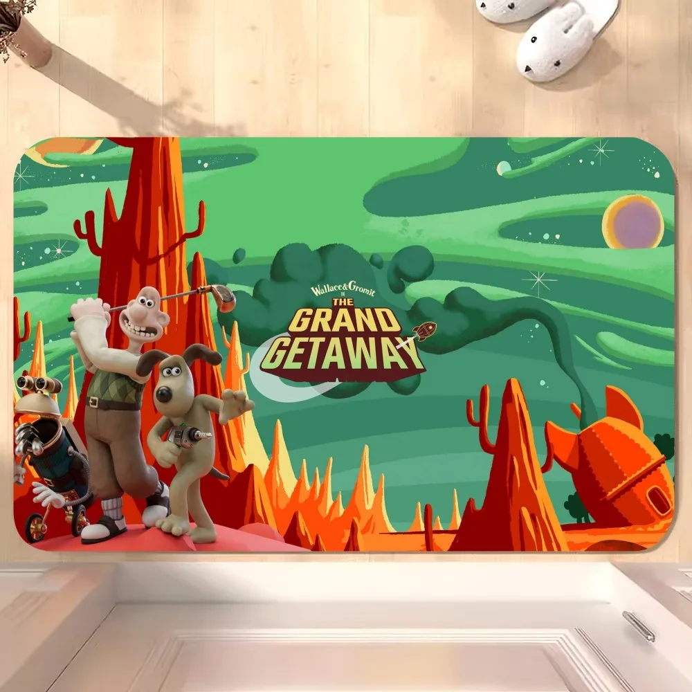BEAST KINGDOM DreamWorks Wallace Gromit Floor Mat Bedroom Kitchen Door Bath House Super Absorbent Foot Non-slip 3