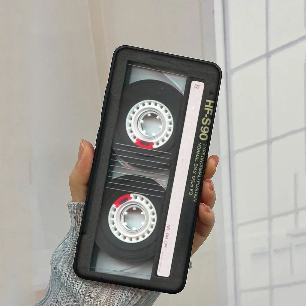 Retro Cassette Tape Design Soft Phone Cover Case