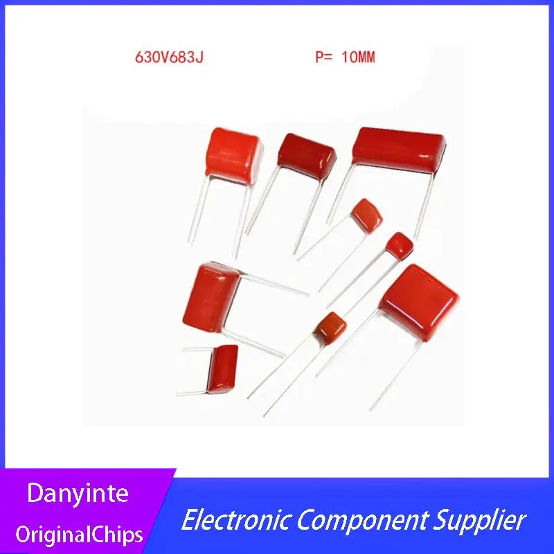 

NEW 20PCS CBB22 630V683J 68NF 0.068UF Pitch 10MM 683J 630V CBB Polypropylene film capacitor
